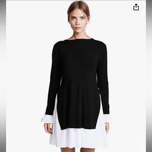 English Factory Long Sleeve Knit Combo Dress Size Small